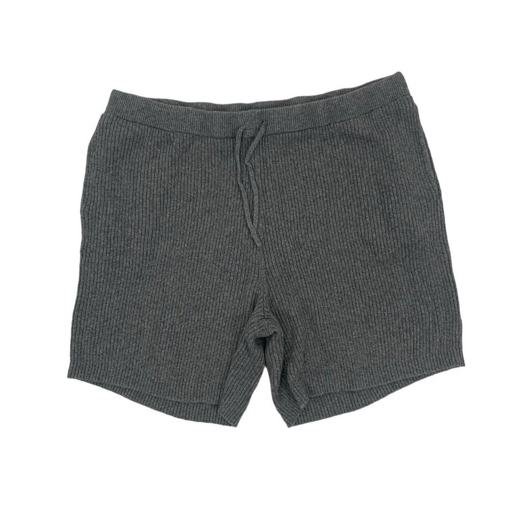 Gilly Hicks Gray Ribbed Women Shorts